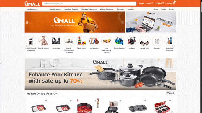 E-commerce Website GIF